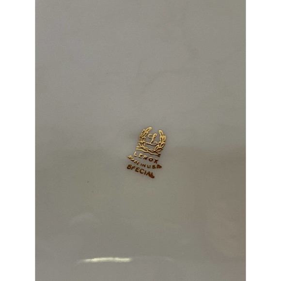 Lenox USA Special 12.5" Stagecoach Scene Chop Plate Serving Platter Gold Trim - Picture 8 of 9